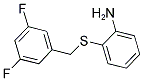 2-[(3,5-DIFLUOROBENZYL)THIO]ANILINE 结构式