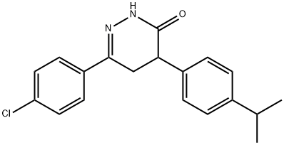 6-(4-CHLOROPHENYL)-4-(4-ISOPROPYLPHENYL)-4,5-DIHYDRO-3(2H)-PYRIDAZINONE 结构式