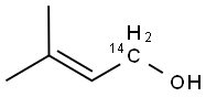 3,3-DIMETHYLALLYL ALCOHOL, [1-14C] 结构式