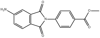 4-(5-氨基-1,3-二氧异吲哚啉-2-基)苯甲酸甲酯 结构式