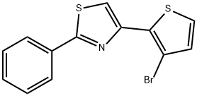 4-(3-BROMO-2-THIENYL)-2-PHENYL-1,3-THIAZOLE 结构式