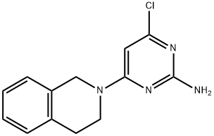 4-CHLORO-6-[3,4-DIHYDRO-2(1H)-ISOQUINOLINYL]-2-PYRIMIDINAMINE 结构式