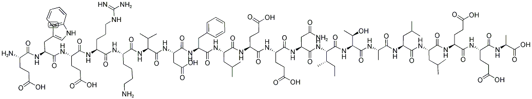 GLU-TRP-GLU-ARG-LYS-VAL-ASP-PHE-LEU-GLU-GLU-ASN-ILE-THR-ALA-LEU-LEU-GLU-GLU-ALA 结构式