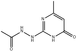 N'-(4-HYDROXY-6-METHYLPYRIMIDIN-2-YL)ACETOHYDRAZIDE 结构式
