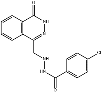 4-CHLORO-N'-[(4-OXO-3,4-DIHYDRO-1-PHTHALAZINYL)METHYL]BENZENECARBOHYDRAZIDE 结构式