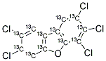 13C12-2,3,4,7,8-PENTACHLORODIBENZOFURAN 结构式