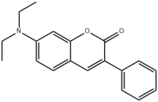 7-(二乙基氨)-3-苯基香豆素 结构式
