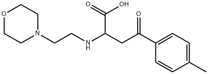 4-(4-METHYLPHENYL)-2-[(2-MORPHOLINOETHYL)AMINO]-4-OXOBUTANOIC ACID 结构式