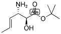 (2S,3S)-1,1-DIMETHYLETHYL 3-AMINO-2-HYDROXY-4-HEXENOATE 结构式