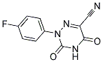 2-(4-FLUOROPHENYL)-3,5-DIOXO-2,3,4,5-TETRAHYDRO-1,2,4-TRIAZINE-6-CARBONITRILE 结构式