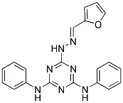 2-FURALDEHYDE (4,6-DIANILINO-1,3,5-TRIAZIN-2-YL)HYDRAZONE 结构式