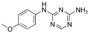 N-(4-METHOXYPHENYL)-1,3,5-TRIAZINE-2,4-DIAMINE 结构式