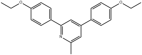 2,4-Bis(4-ethoxyphenyl)-6-methylpyridine 结构式