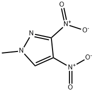 1-甲基-3,4-二硝基-1H-吡唑 结构式