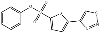 Phenyl 5-(1,2,3-thiadiazol-4-yl)-2-thiophenesulfonate 结构式