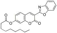 3-(2-BENZOXAZOLYL)-7-NONANOYLOXYCOUMARIN 结构式