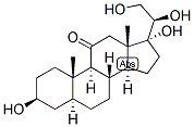 5-ALPHA-PREGNAN-3-BETA, 17,20-BETA, 21-TETROL-11-ONE 结构式