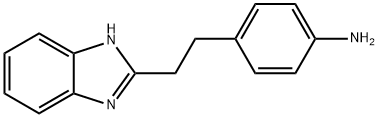 4-[2-(1H-苯并咪唑基-2-基)-乙基]-苯基胺 结构式