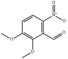 2,3-二甲氧基-6-硝基苯甲醛 结构式