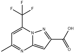 吡唑[1,5-A]嘧啶-2-羧酸,5-甲基-7-(三氟甲基)- 结构式