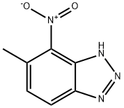 6-甲基-7-硝基-1H-苯并[D][1,2,3]三唑 结构式