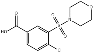 4-氯-3-(吗啉-4-磺酰基)苯甲酸 结构式