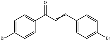 1,3-BIS-(4-BROMO-PHENYL)-PROPENONE 结构式