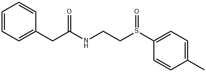 N-(2-[(4-METHYLPHENYL)SULFINYL]ETHYL)-2-PHENYLACETAMIDE 结构式