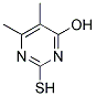 5,6-DIMETHYL-4-HYDROXY-2-MERCAPTOPYRIMIDINE 结构式