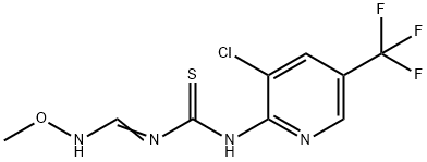 N-[3-CHLORO-5-(TRIFLUOROMETHYL)-2-PYRIDINYL]-N'-[(METHOXYAMINO)METHYLENE]THIOUREA 结构式