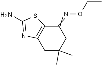 7-(Azaethoxymethylene)-5,5-dimethyl-4,5,6-trihydrobenzothiazole-2-ylamine 结构式