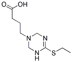 4-(4-ETHYLSULFANYL-3,6-DIHYDRO-2H-[1,3,5]TRIAZIN-1-YL)-BUTYRIC ACID 结构式