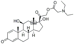 1,4-PREGNADIEN-11BETA,17ALPHA,21-TRIOL-3,20-DIONE 21-DIETHYLAMINOACETATE 结构式