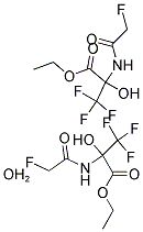 ETHYL 3,3,3-TRIFLUORO-2-[(2-FLUOROACETYL)AMINO]-2-HYDROXYPROPANOATE HEMIHYDRATE 结构式