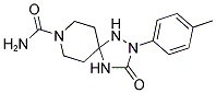 2-(4-METHYLPHENYL)-3-OXO-1,2,4,8-TETRAAZASPIRO[4.5]DECANE-8-CARBOXAMIDE 结构式