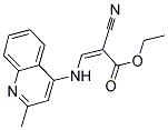 Ethyl 2-nitrilo-3-((2-methyl(4-quinolyl))amino)prop-2-enoate 结构式