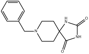 8-苄基-2,4-二氧代-1,3,8-三氮杂螺[4,5]癸烷 结构式