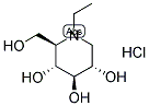 N-ETHYLDEOXYNOJIRIMYCIN, HYDROCHLORIDE 结构式