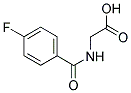 (4-FLUORO-BENZOYLAMINO)-ACETIC ACID 结构式