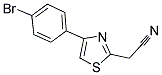 (4-(4-BROMOPHENYL)-1,3-THIAZOL-2-YL)ACETONITRILE 结构式