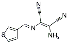 2-AMINO-1-(1-AZA-2-(3-THIENYL)VINYL)ETHENE-1,2-DICARBONITRILE 结构式