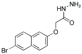 (6-BROMO-NAPHTHALEN-2-YLOXY)-ACETIC ACID HYDRAZIDE 结构式