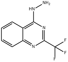 4-肼基-2-(三氟甲基)喹唑啉 结构式