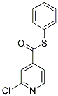 PHENYL 2-CHLOROPYRIDINE-4-CARBOTHIOATE 结构式