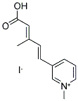 3-METHYL-5-(1-METHYLPYRIDINIUM-3-YL)PENTA-2,4-DIENOIC ACID IODIDE 结构式