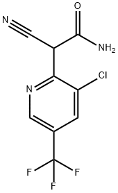 2-[3-CHLORO-5-(TRIFLUOROMETHYL)-2-PYRIDINYL]-2-CYANOACETAMIDE 结构式