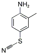 4-AMINO-3-METHYLPHENYL THIOCYANATE 结构式