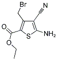 5-AMINO-3-BROMOMETHYL-4-CYANO-THIOPHENE-2-CARBOXYLIC ACID ETHYL ESTER 结构式