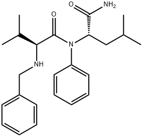 L-LEUCINAMIDE,N-(PHENYLMETHYL)-L-VALYL-N-PHENYL- 结构式