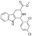 Methyl 1-(2,4-dichlorophenyl)-2,3,4,9-tetrahydro-1H-beta-carboline-3-carboxylate 结构式
